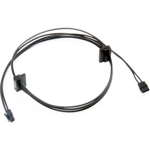 BTBcoin Computer Cable & Connector for Lenovo M710s Power Cable 4Pin to 2 SATA 15pin +6pin SATA CD-ROM Interface Connector Cable