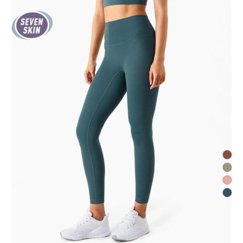 SEVEN SKIN Naked-Feel Athletic Women Sport Leggings Running Fitness Yoga Pants Gym Workout Tights High Waist Push Up Sportwear