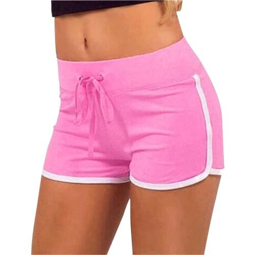 Summer Womens Seamless Surf Shorts Gym Running Workout Shorts Casual Fitness Quick Drying Tights Drawstring Beach Shorts P5
