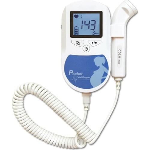 Hot 2.0/3.0/8.0MHZ CONTEC SonolineA Baby Sound C Doppler Fetal Heart Rate Monitor Home Pregnancy Heart Rate Detector LCD Display