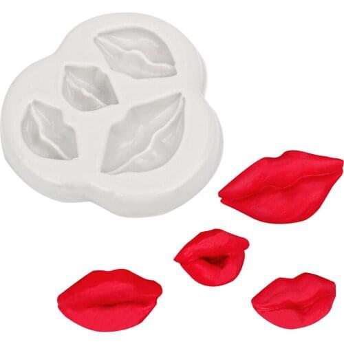 Mini Lips Cake Mold Embossing Cutter 3D Silicone Cake Mold Fondant Cake Cookie Chocolate Decorating Tools