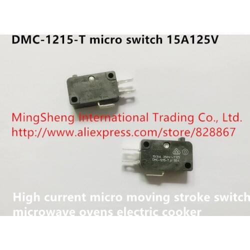 Original new 100% DMC-1215 KW1-103 micro switch 15A125V high current micro moving stroke switch microwave ovens electric cooker