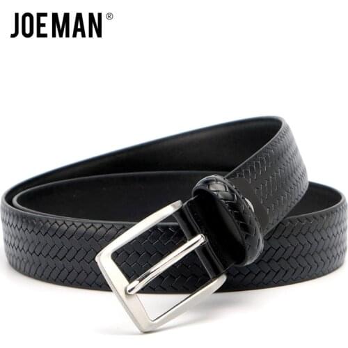 Luxury Leather Belts for Men Belt Pants Belt Plaid Strap For Male 3.5cm Belt Black Dark Blue Dark Brown Ceinture homm