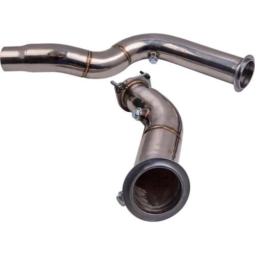 T-304 Stainless Steel Turbo Down Pipe Pipes 3" For BMW M3 & M4 F80 F82 2015-2018