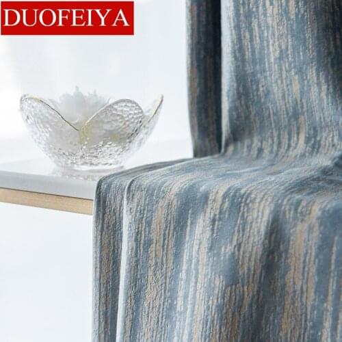 Custom curtains for Living Room Bedroom Shading Light Luxury Nordic Bronzing Embossed Texture Velvet Curtains