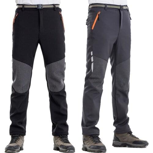 TWTOPSE Winter Men Cycling Pants Sport Softshell Fleece Water Resistant MTB Road Bicycle Pants Warm Thermal Hiking Bike Trousers