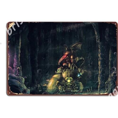 Golden Statue Metal Signs Cinema Living Room Wall Customize Painting Décor Tin sign Posters