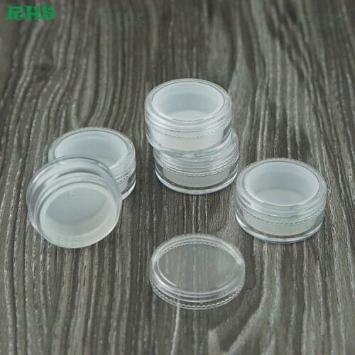 100pcs Non-stick silicone food containers FDA food grade silicon wax container clear 5ml container for concentrate wax oil