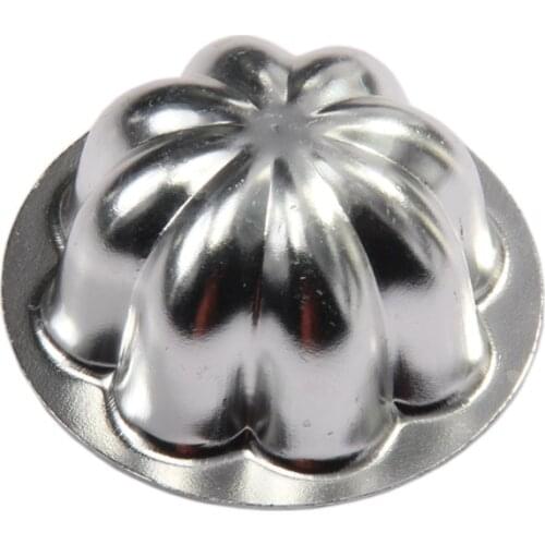 100pcs 6/8/9cm Aluminium Alloy Mini Cake Molds Flower Shape Jelly Pudding Pie Molds DIY Bakeware Baking Tool lin3583
