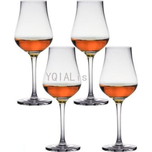 150-200ml Standard Tasting Wine Glass Pure Wheat Fragrance-Smelling Cup Whiskey Red Wine Tasting Artist Carved 2pcs/set Goblet