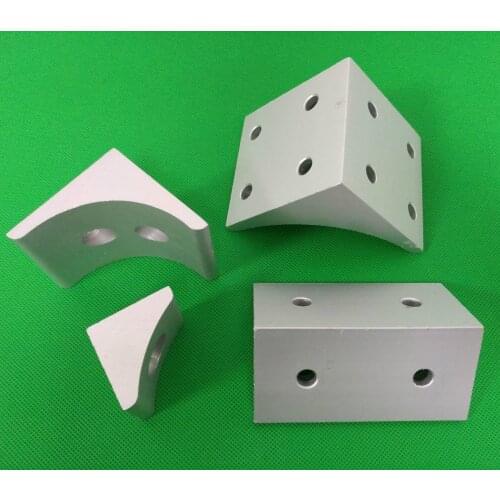 3030/4040/5050 aluminum plate Squeeze corner piece corner code right angle piece Fixed seat 2 hole single slot