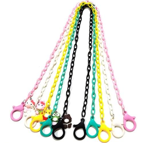 58cm Anti Loss Anti Slip Mask Chain Rope Face Mask Holder Mask Hanging Neck Rop Candy Colored Glasses Mask Hanging Chain