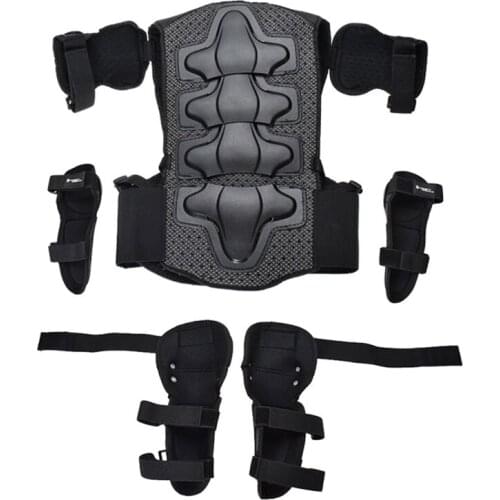 Kids Full Body Armor Protective Gear Chest Back Protector Elbow Knee Protection Pads for Motocross Racing Skiing Skating