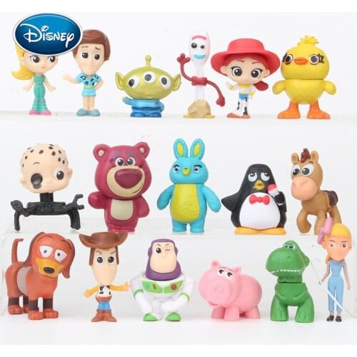 Disney 17pcs/set doll Toy Story 4 hands to do Woody/Buzz Lightyear/Tracy/hug dragon/shepherd female doll toy ornaments