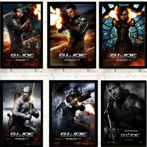 Room Living Wall Art Home Decor Picture European And American Movies G.I. Joe: The Rise of Cobra Quality Canvas Painting Posters