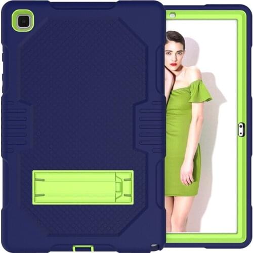 3-in-1 Dual Layers PC+TPU Tablet PC Cases for Samsung Galaxy Tab A7 T500/T505 10.4" Contrast color Tablet Cases with Kickstand