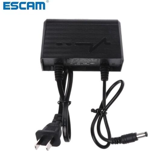 ESCAM Power Supply AC DC Charger Adapter 12V 2A EU US Plug Waterproof Outdoor for Monitor CCTV CCD Security Camera