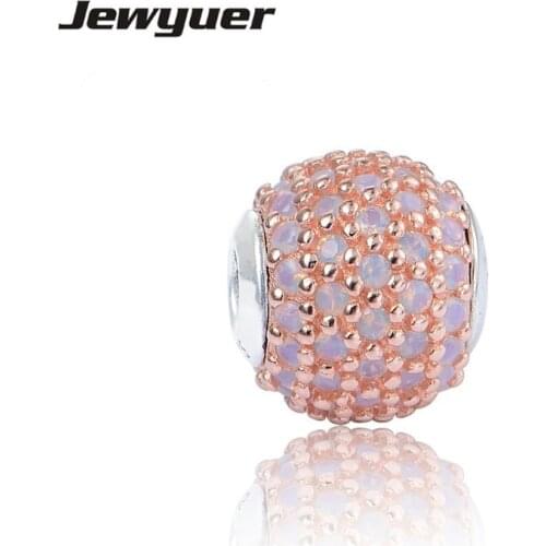 Essence Small hole bead 925 sterling silver Note LOVE Rose color Fit 925-sterling-silver thin charms beads Bracelet DIY ST129