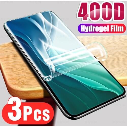 3pcs full cover hydrogel film for xiomi xiaomi mi 11i 11 i mi11i i11 6.67" 2021 ​hd front screen protectors film not glass