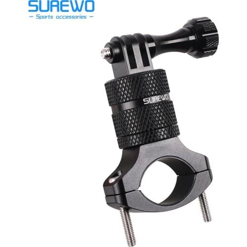 SUREWO Bike Mount for GoPro Hero 9/8/7/6/5 Black,GoPro Max,Camera Aluminum Bicycle Motorcycle Handlebar Mount