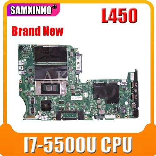 Laptop motherboard For Lenovo Thinkpad L450 NM-A351 00HT693 Mainboard Core I7-5500U 216-0856030 TESTED DDR3