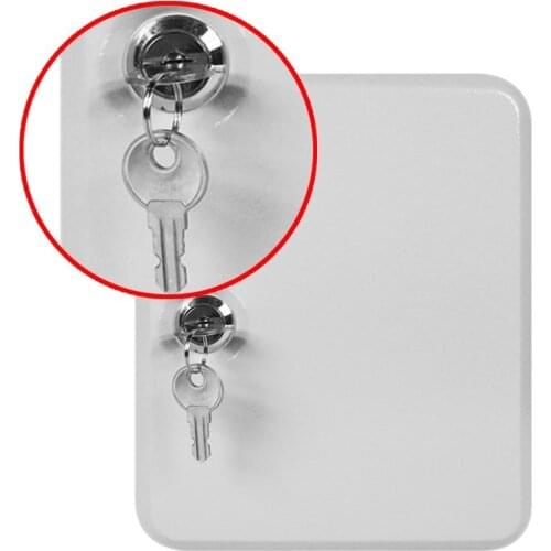 LESHP Key Cabinet Box 20 Tags Fobs wall Mounted Lockable Security Metal cupboard Safe for Home Property Management Company