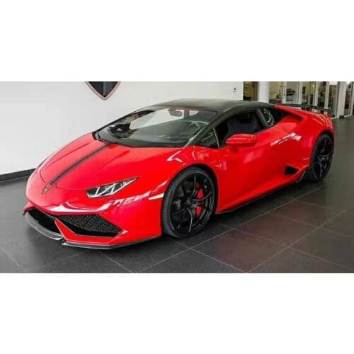 Lively2021 Fit For Lamborghini Lp610 with Dry Carbon Fiber Front Lip and Side Skirt