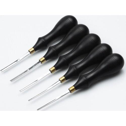 Leather Craft Tools Kit, Kglobal Skiving Edge Beveler Cutter Working Tools,DIY Adjustable Hand Stitching Groover Steel Hand Tool