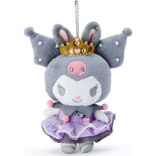 New Kawaii Anime Crown Demon Plush Keychain Small Pendant Kids Stuffed Toys For Children Gifts 10CM