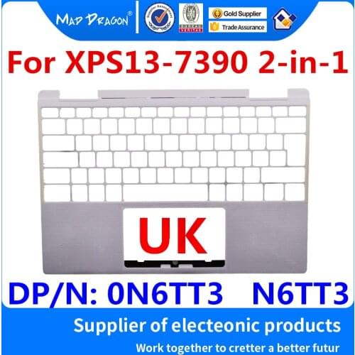 New original UK Palmrest Upper Cover Case C shell White For Dell XPS13-7390 XPS 13 7390 2-in-1 DDP31 0N6TT3 N6TT3 AQ2C9000131
