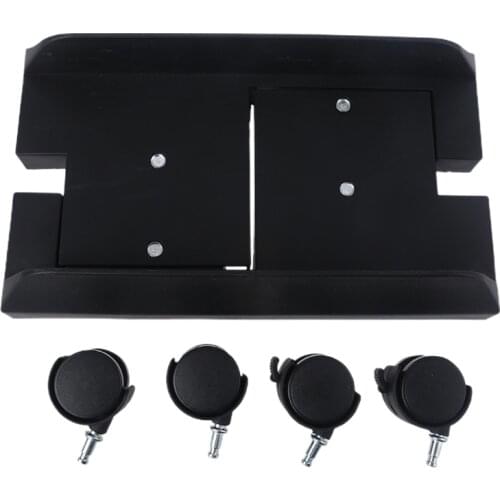 CPU Stand Mobile Desktop Tower Computer Floor Stand Rolling Caster Wheels Adjustable Width Universal PC Computer Holder Cart Wit