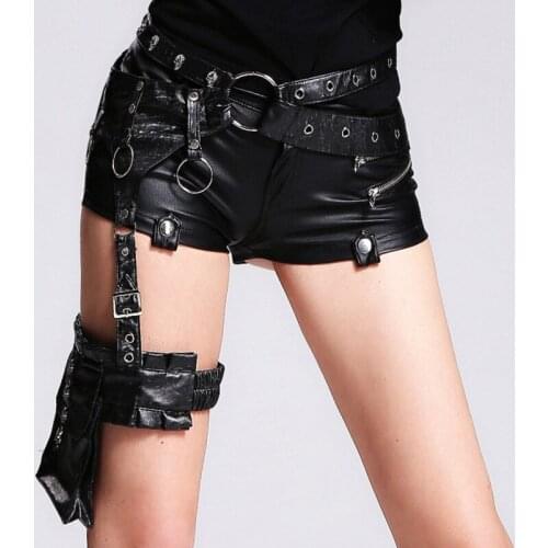 Black Skull PU Leather Pocket Belts Steampunk Vintage Waist Belt With Leg Thigh Bag Gothic Clothing Cosplay Accessories Women