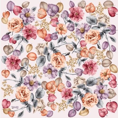 REYYAN SILK TEXTURED OYALIK WRITING-15302-RENK-21