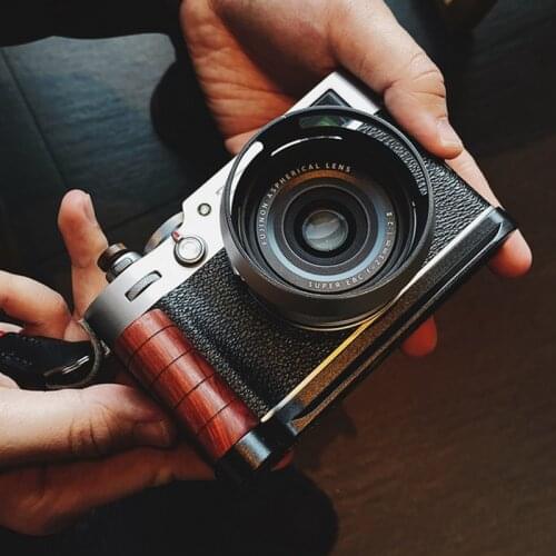 Handmade Wood Hand Grip Quick Release L Plate Bracket For Fuji X100V Fujifilm X-100V