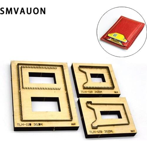 Diy Card Package Wood Die Cutting 2021 New Leather Card Package Steel Die Leather Suitable For Die Cutting Machine
