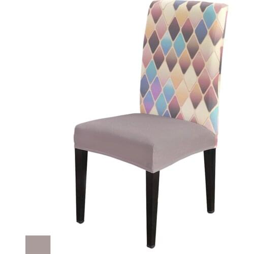 Nordic Ethnic Lattice Geometric Stripe Office Chair Cover Spandex Chair Cover Elastic Printing Hotel Wedding Dining Chair Covers