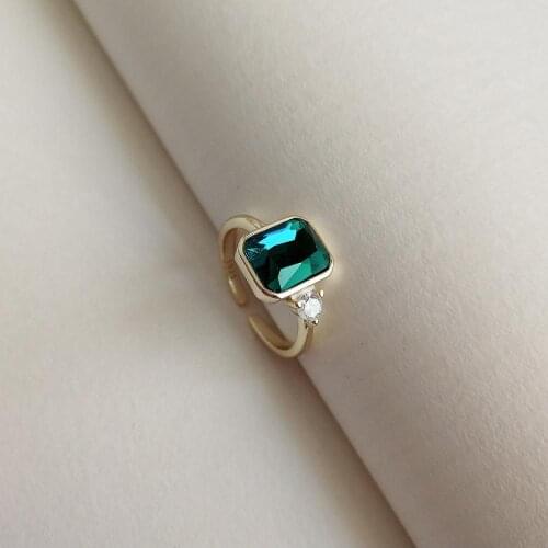 Retro Simple Female Zircon Stone Finger Ring 925 Sterling Silver Women Jewelry Prom Wedding Engagement Rings Brand Gift
