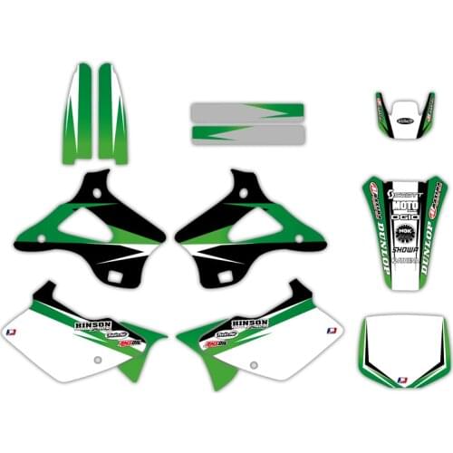 0222 New Style TEAM GRAPHICS&BACKGROUNDS DECALS STICKERS Kits for Kawasaki KX125 KX250 1994 1995 1996 1997 1998 KX 125 250