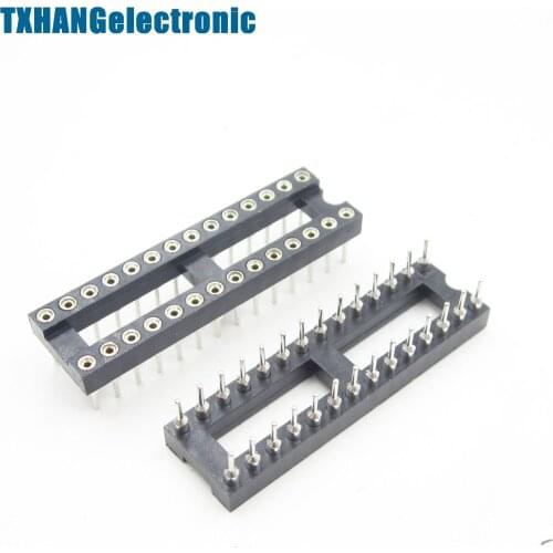 10PCS 28 Pin DIP SIP Round IC Sockets Adaptor Solder Type Narrow diy electronics