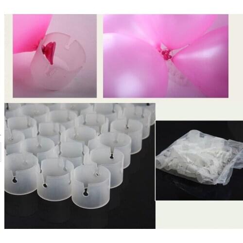 100pcs Decorative Balloon Arch Folder Multiple Balloons Clip Balloon Accessories Balloon Convenient Clip