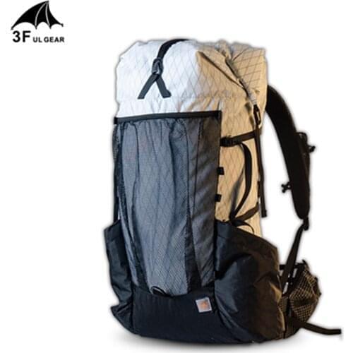 3F UL Gear Ultralight Climbing Backpacks Waterproof Durable Large Capacity UHMWPE X-PAC Packs For Outdoor Camping Hiking 45L+10L