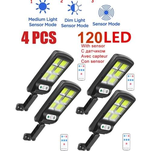 4pcs tabular oblong Solar Lamp Solar Garden Lights motion sensor for Outdoor Square Fairy Lights for Party Balcony security Ligh