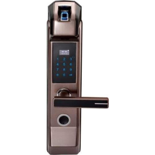 4 in 1 New Touch Keypad Semiconductor Biometric Sensor Fingerprint Door Lock with Alarm Model L18