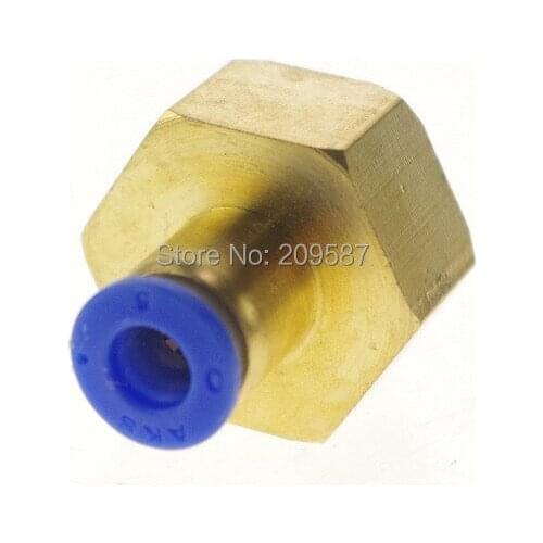5pcs 6mm to 1/2" Pneumatic Connectors Female straight one-touch fittings BSPT
