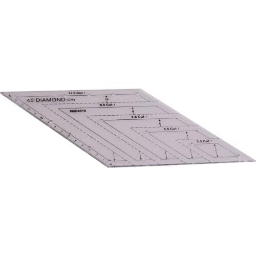American quilts 45 degree diamond patchwork quilting ruler DIY cutting ruler MD4510