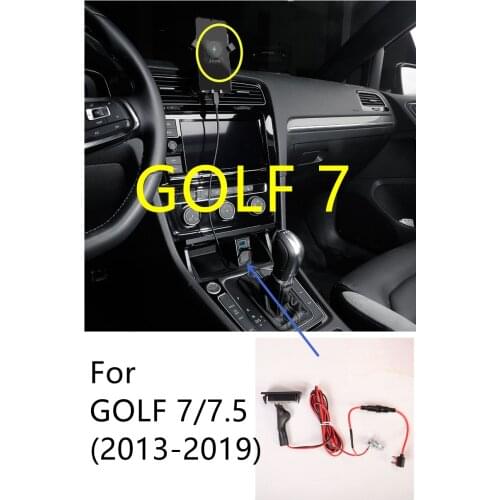 For Volkswagen Golf 7 modified front storage box with dual USB charging port special interior decoration car accessories