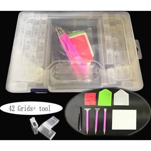 Huacan 5d Diamond Painting Tool Diamond Embroidery Accessories Storage Box Mosaic Plastic Pen