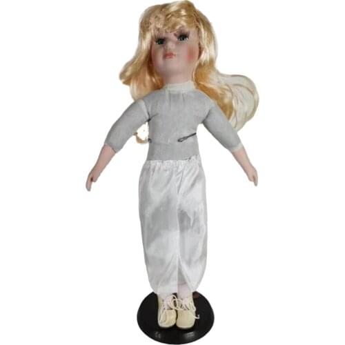 Vintage Style Porcelain Doll Collectible Figures with Stand Collections