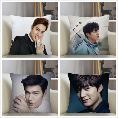 Musife Custom Lee MinHo Pillowcase Home Decoration 45*45cm Zipper Square Pillowcase Throw Pillow Cover Drop Shipping