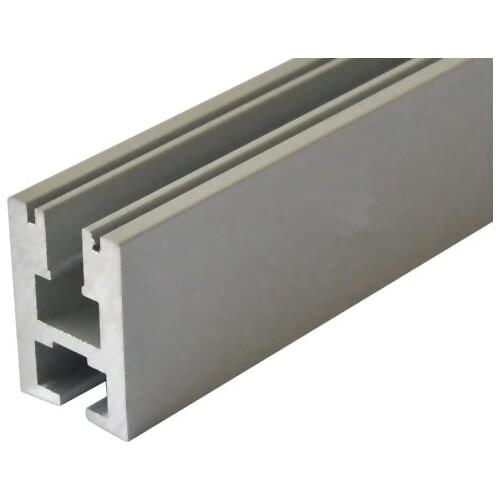 Linear aluminum led strip light profile with guide lighting effect for 8mm glass door or vitrine or advertising board